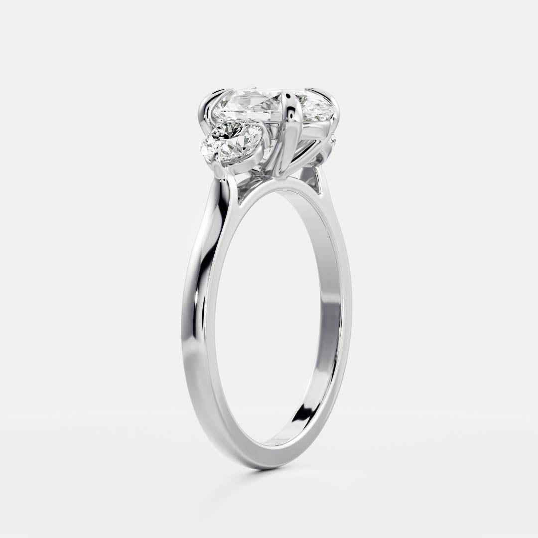 Solitaire-Oval Lab Grown Diamond Engagement Ring