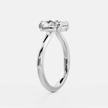 Solitaire-Oval Lab Grown Diamond Engagement Ring
