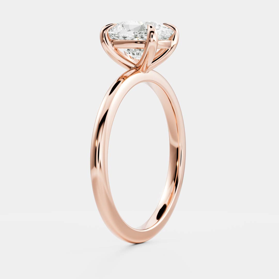 Solitaire-Oval Lab Grown Diamond Engagement Ring