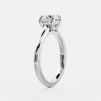 Solitaire-Oval Lab Grown Diamond Engagement Ring