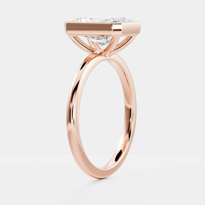 Solitaire- 1.0 CT Oval Moissanite Engagement Ring