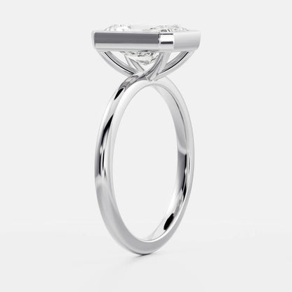Solitaire- 1.0 CT Oval Moissanite Engagement Ring