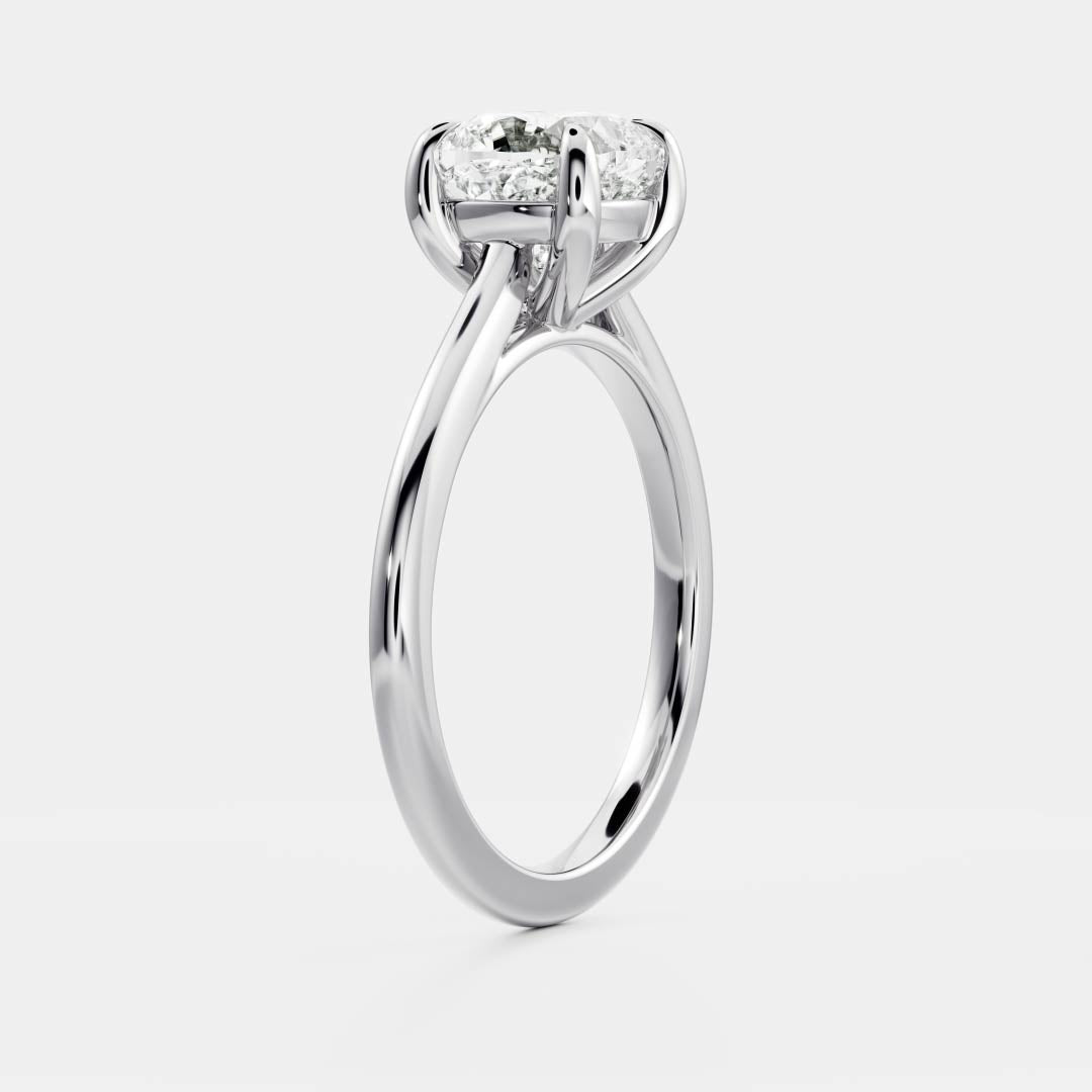Solitaire-Oval Lab Grown Diamond Engagement Ring