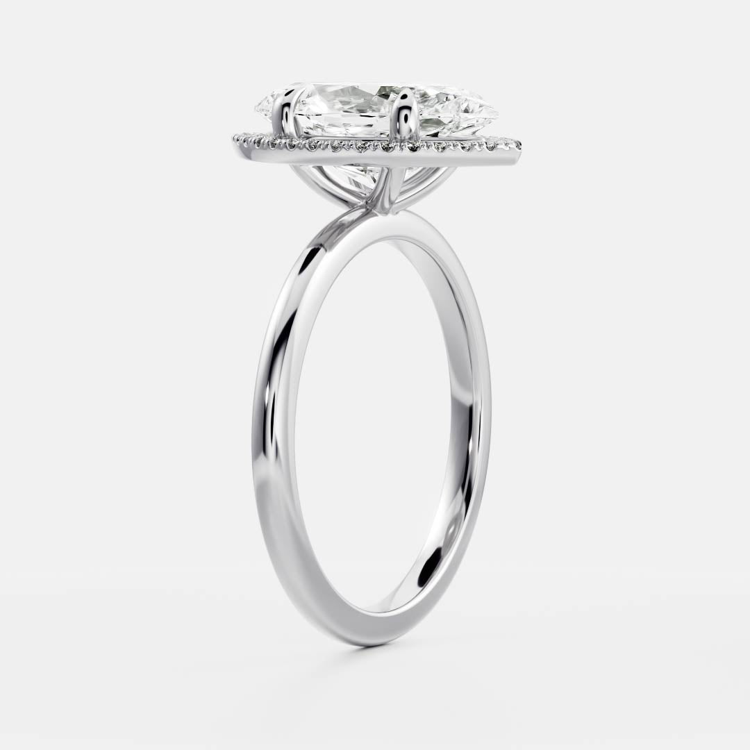 Solitaire-Oval Lab Grown Diamond Engagement Ring