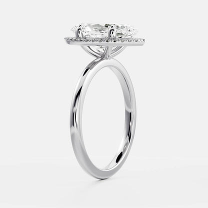 Solitaire-Oval Lab Grown Diamond Engagement Ring