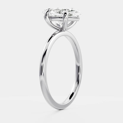 Solitaire-Oval Lab Grown Diamond Engagement Ring