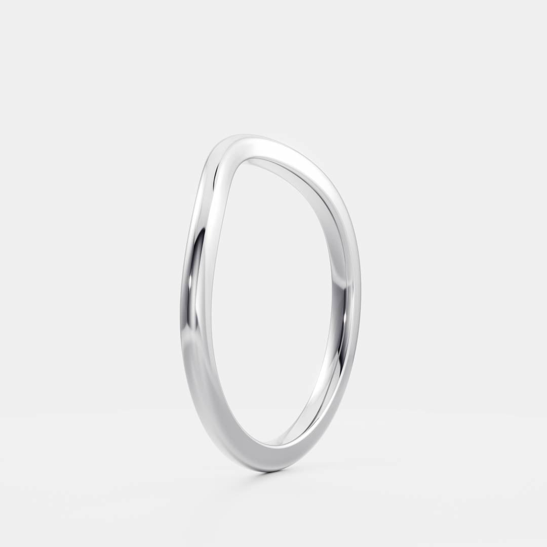 Plain Curved- Wedding Band