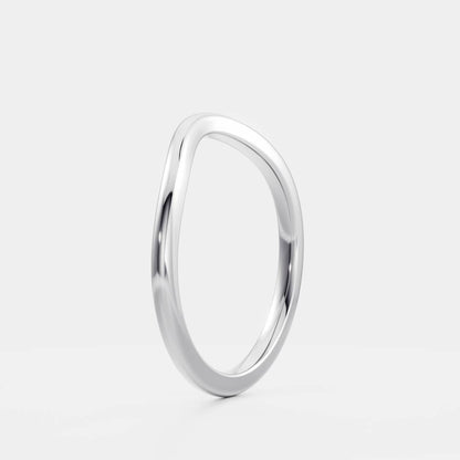 Plain Curved- Wedding Band