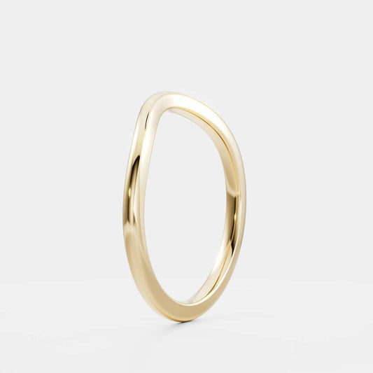 Plain Curved- Wedding Band