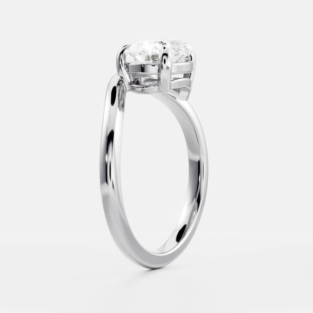 Solitaire-Oval Lab Grown Diamond Engagement Ring