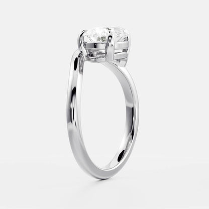 Solitaire-Oval Lab Grown Diamond Engagement Ring