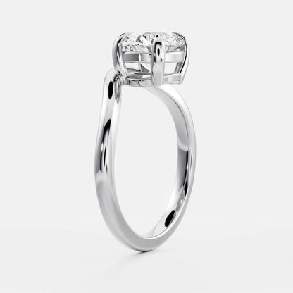 Solitaire-Oval Lab Grown Diamond Engagement Ring