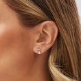 Load image into Gallery viewer, Elegant 0.10 TCW Round Lab-Grown Diamond Drop Earrings
