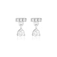 Load image into Gallery viewer, Elegant 0.10 TCW Round Lab-Grown Diamond Drop Earrings
