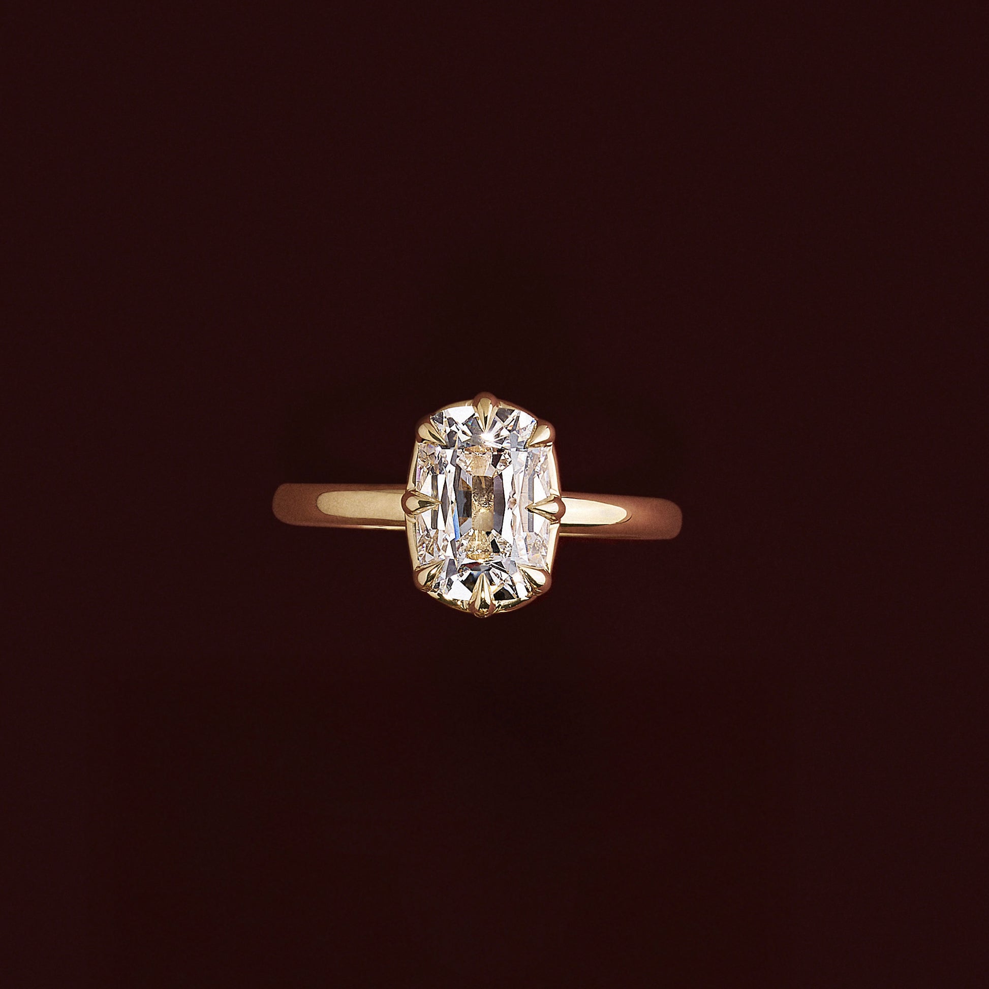 Solitaire-Oval Lab Grown Diamond Engagement Ring
