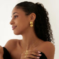 Load image into Gallery viewer, Golden Spiral Statement Earrings
