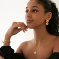 Load image into Gallery viewer, Golden Spiral Statement Earrings
