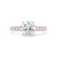 Load image into Gallery viewer, 1.20 CT Round Lab Grown Diamond Pave Engagement Ring
