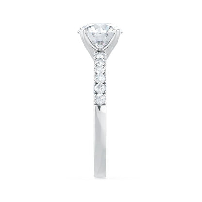 1.20 CT Round Lab Grown Diamond Pave Engagement Ring – Timeless Elegance 4