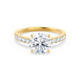 Load image into Gallery viewer, 1.20 CT Round Lab-Grown Diamond Pave Engagement Ring
