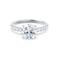 Load image into Gallery viewer, 1.20 CT Round Lab Grown Diamond Pave Engagement Ring
