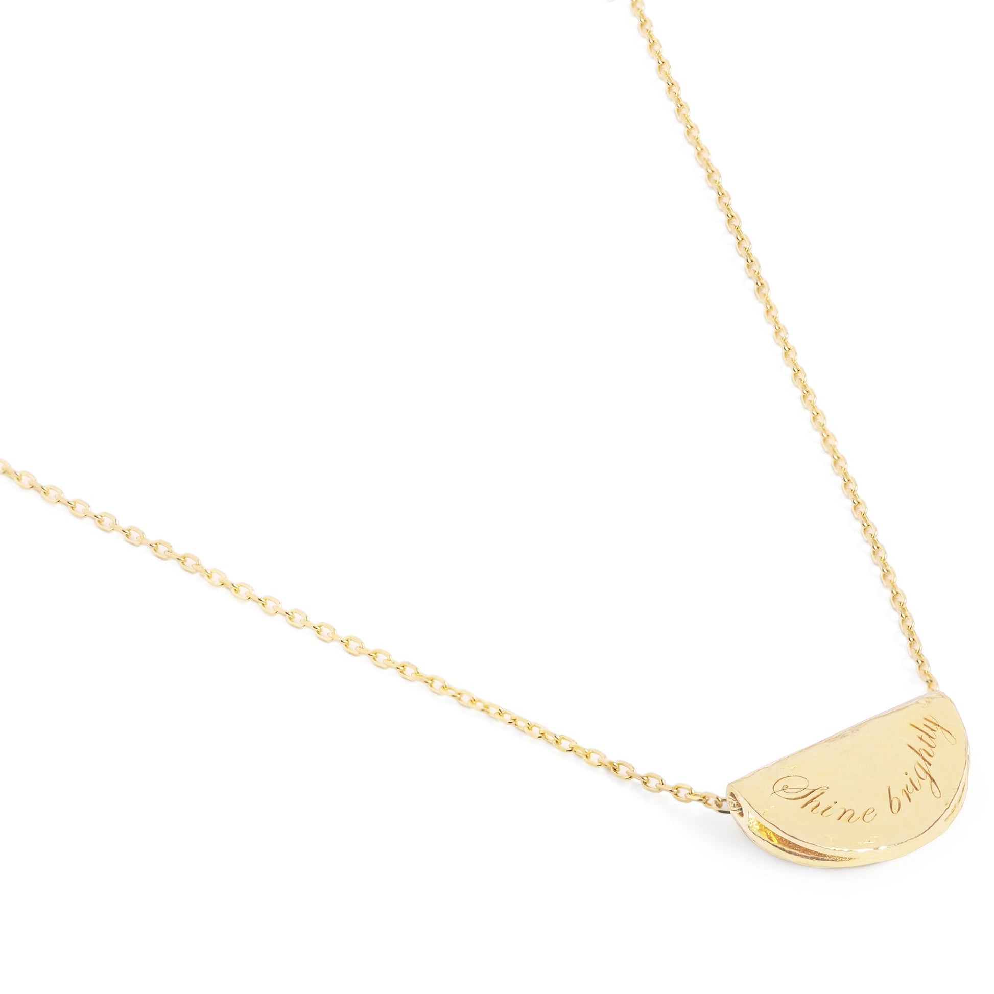 0.10 TCW Diamond Lotus Birthstone Necklace (April) 3