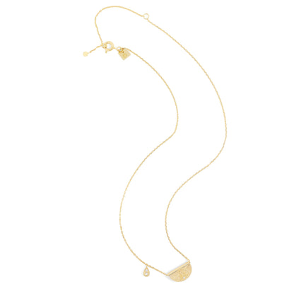 0.10 TCW Diamond Lotus Birthstone Necklace (April) 4