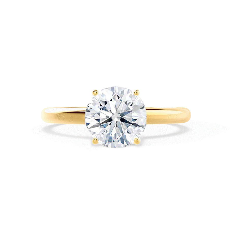 1.20 CT Round Lab-Grown Diamond Solitaire Engagement Ring in Gold 1