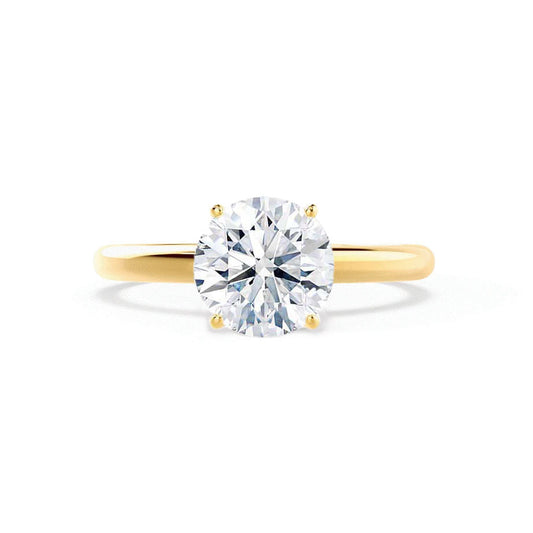 1.20 CT Round Lab-Grown Diamond Solitaire Engagement Ring in Gold