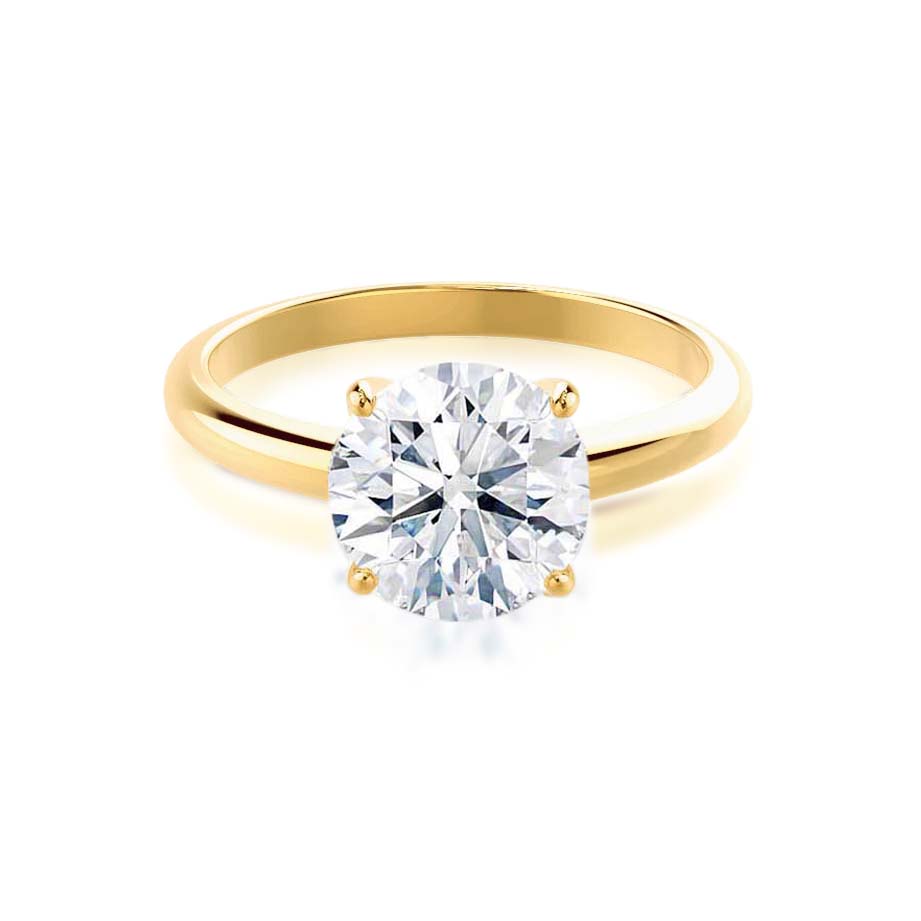 1.20 CT Round Lab-Grown Diamond Solitaire Engagement Ring in Gold