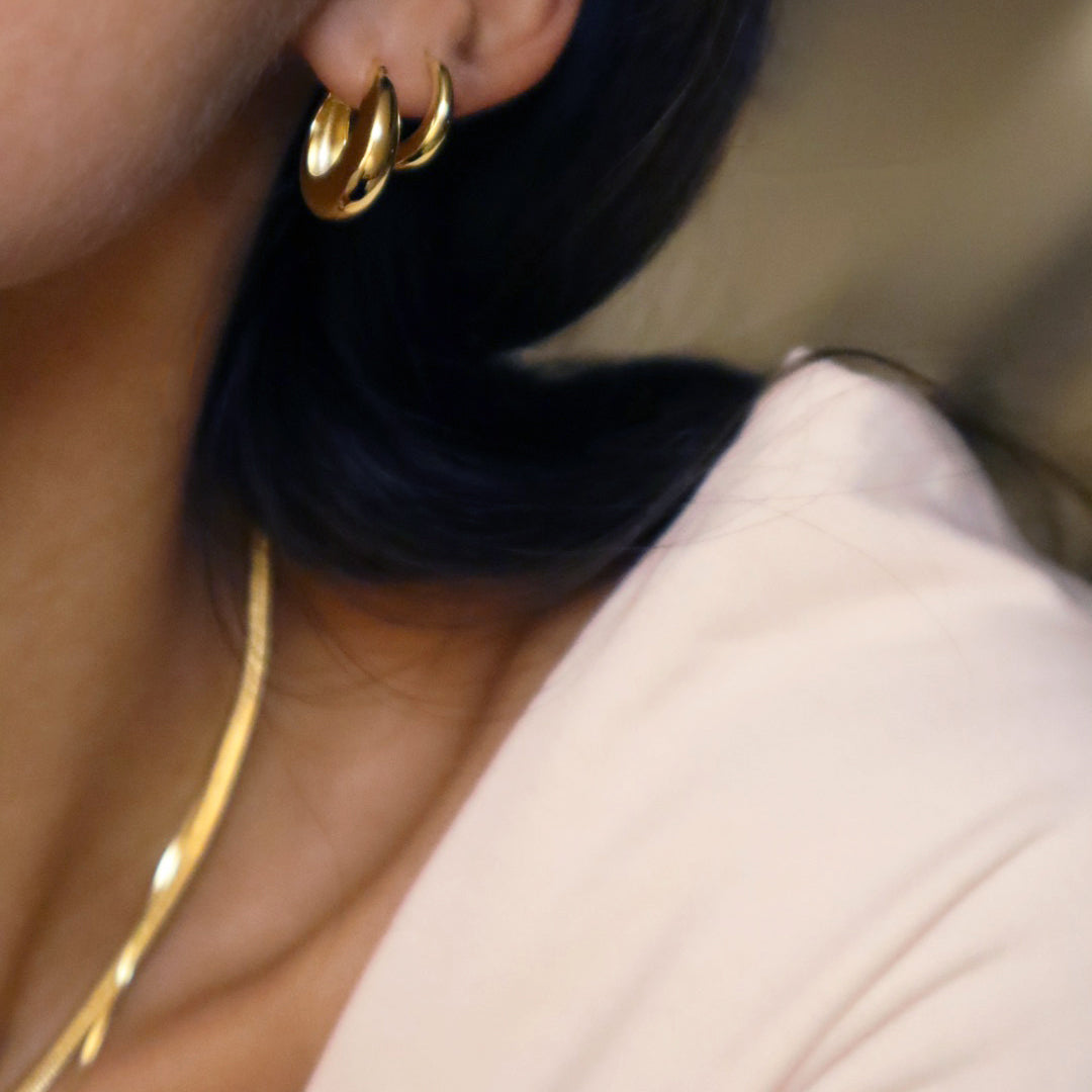 Classic Round Hoop Earrings 10