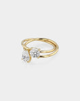 Load image into Gallery viewer, Radiant 1.0 CT Pear & Round Lab Grown Diamond Duo Ring 2
