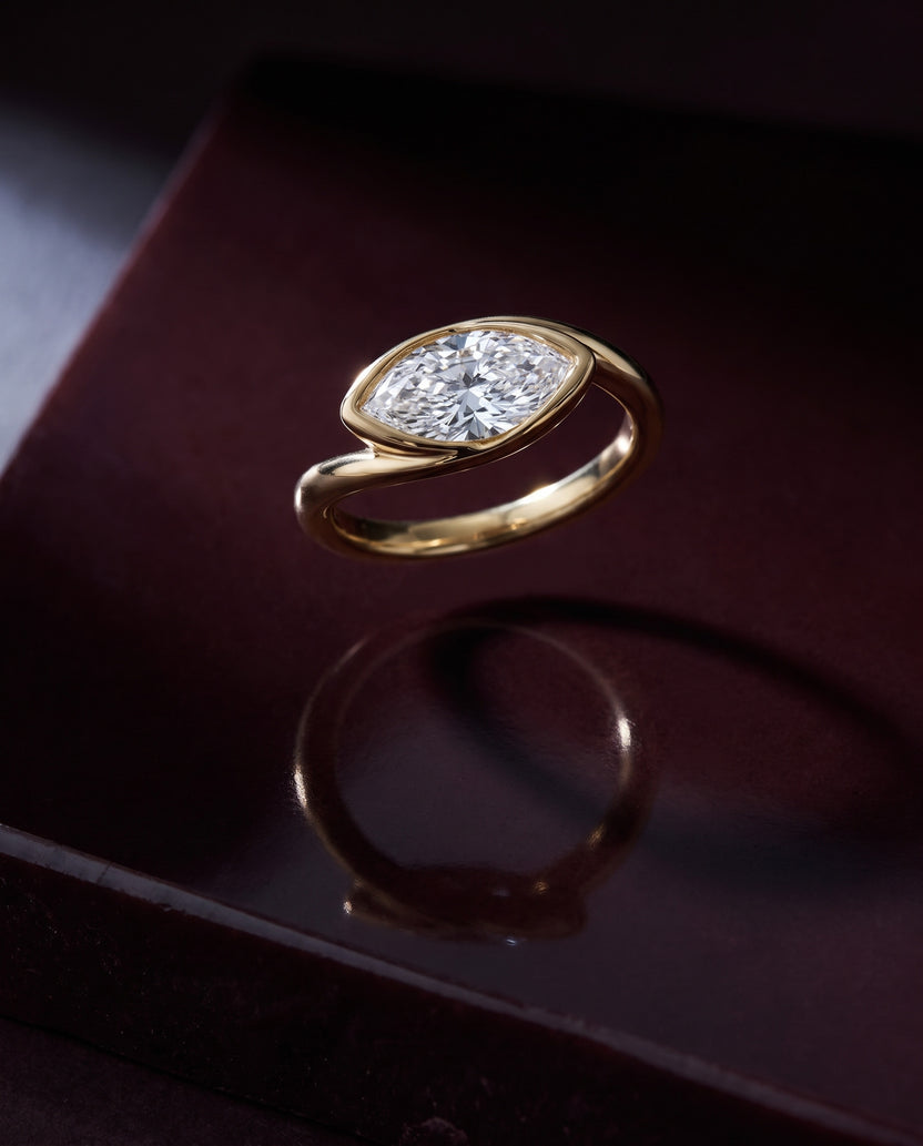 Solitaire Cathedral- 1.8 CT Cushion Lab Grown Diamond Wedding Band