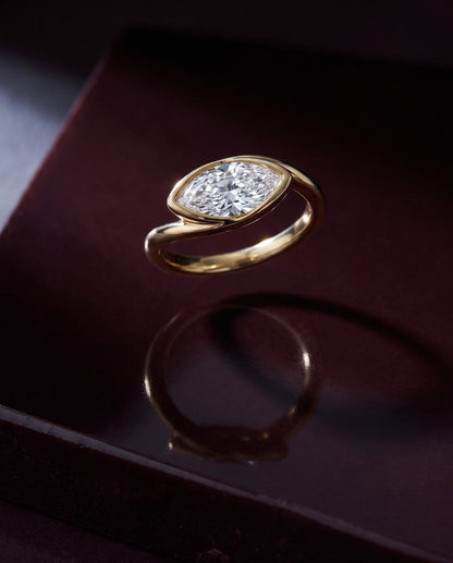 Solitaire Cathedral- 1.8 CT Cushion Lab Grown Diamond Wedding Band