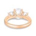 Load image into Gallery viewer, 1.68 CT Oval Lab-Grown Diamond Three Stone Gold Engagement Ring
