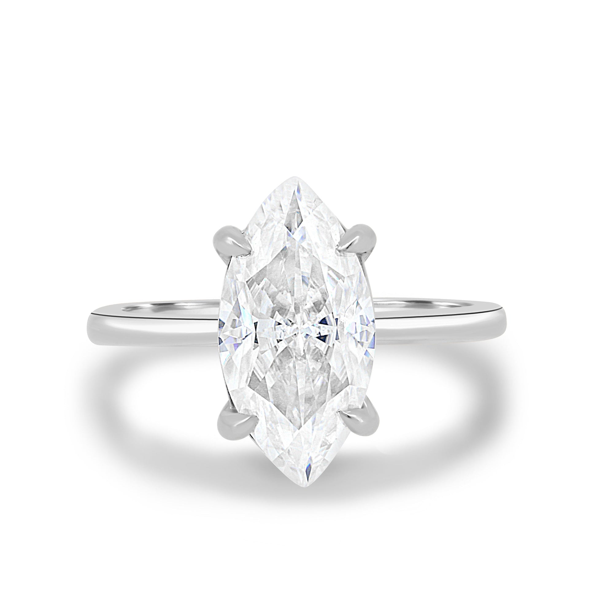 1.5 CT Marquise-Cut Lab-Grown Diamond Solitaire Engagement Ring 4