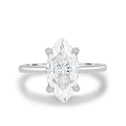 1.5 CT Marquise-Cut Lab-Grown Diamond Solitaire Engagement Ring 4