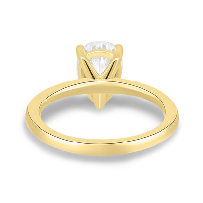1.80 CT Pear-Shaped Lab Diamond Solitaire Engagement Ring 5