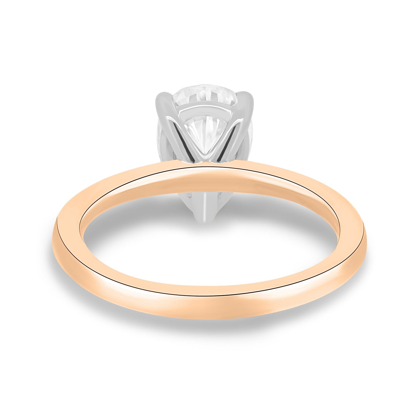 1.80 CT Pear-Shaped Lab Diamond Solitaire Engagement Ring 9