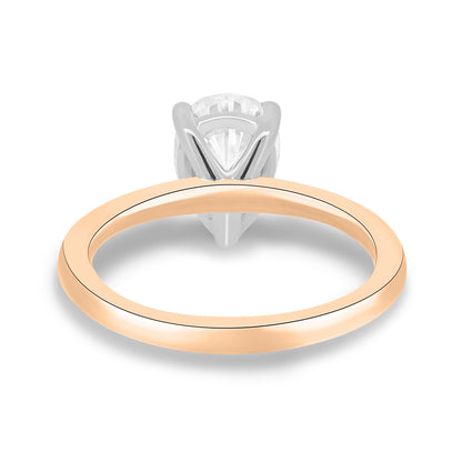 1.80 CT Pear-Shaped Lab Diamond Solitaire Engagement Ring 9