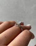 Load image into Gallery viewer, Radiant 1.5 CT Princess-Cut Lab Diamond Hidden Halo Engagement Ring
