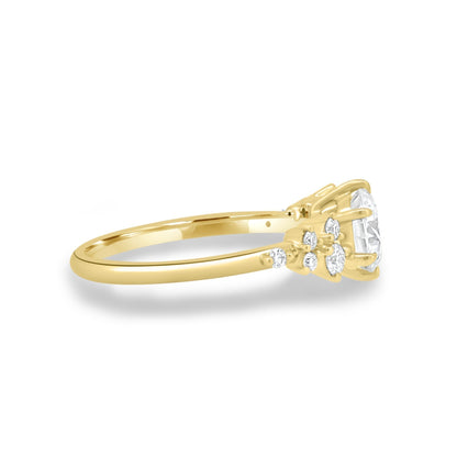 1.61 CT Round Lab-Grown Diamond Cluster Engagement Ring 2