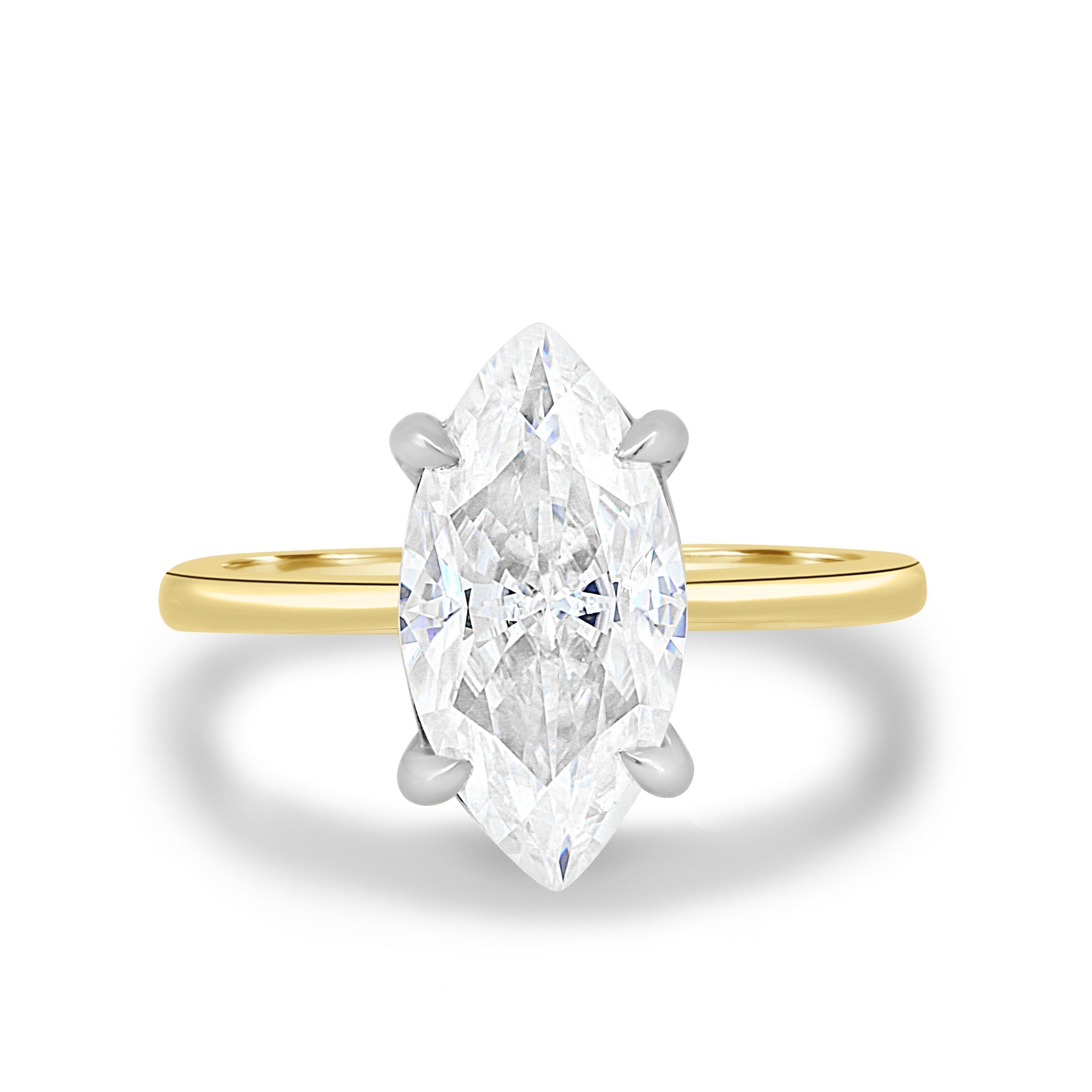 1.5 CT Marquise-Cut Lab-Grown Diamond Solitaire Engagement Ring