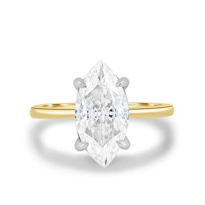 1.5 CT Marquise-Cut Lab-Grown Diamond Solitaire Engagement Ring 1