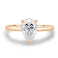 Load image into Gallery viewer, 1.80 CT Pear-Shaped Lab Diamond Solitaire Engagement Ring
