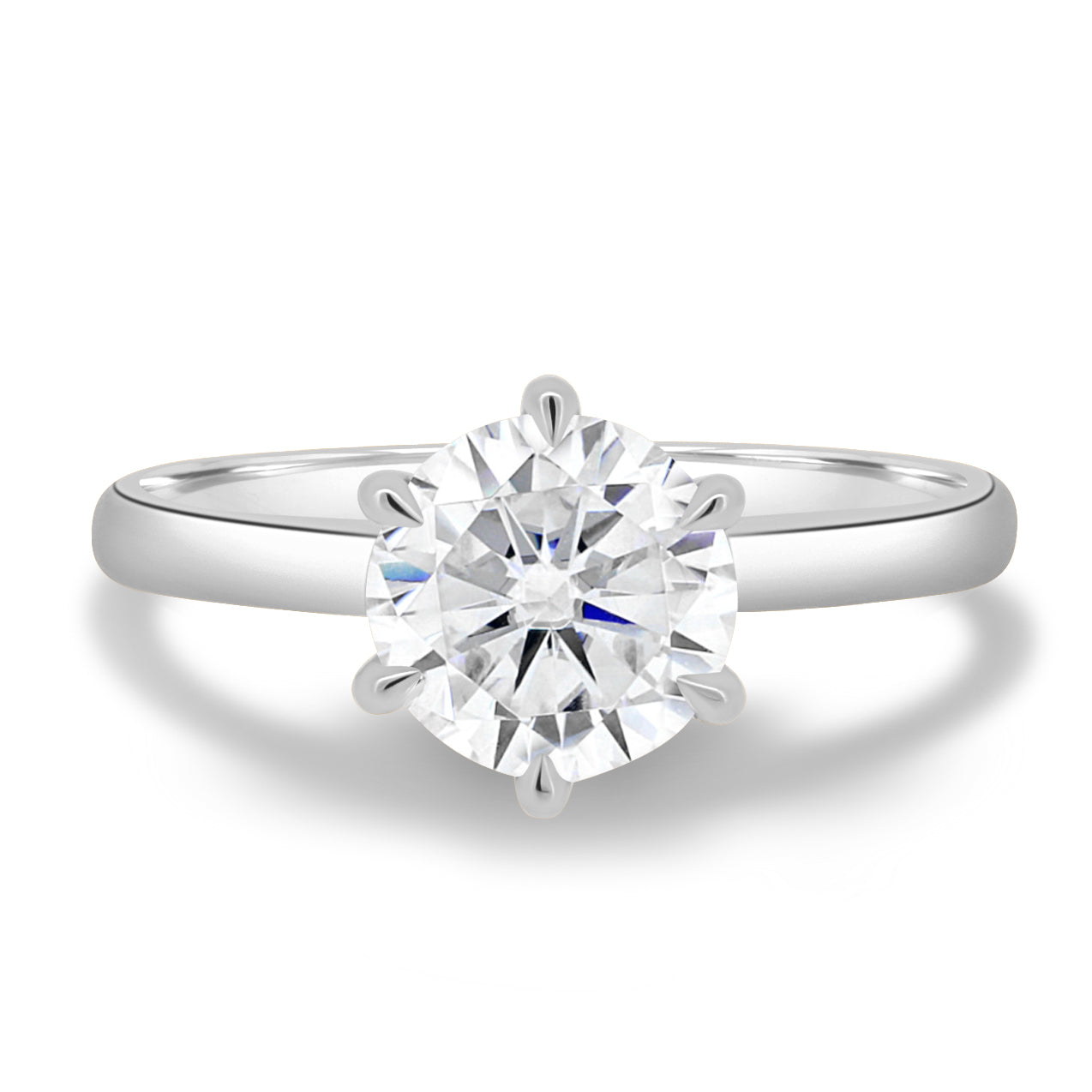 1.83 CT Round Lab-Grown Diamond Solitaire Engagement Ring