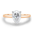 Load image into Gallery viewer, 1.80 CT Pear-Shaped Lab Diamond Solitaire Engagement Ring
