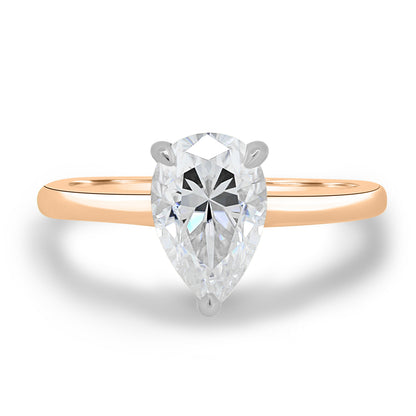 1.80 CT Pear-Shaped Lab Diamond Solitaire Engagement Ring 4