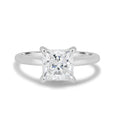 Load image into Gallery viewer, Radiant 1.5 CT Princess-Cut Lab Diamond Hidden Halo Engagement Ring
