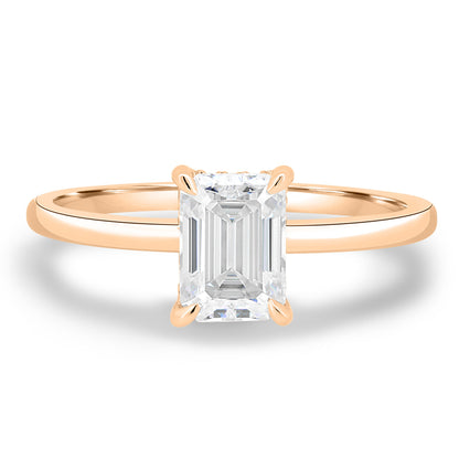 1.86 CT Emerald Lab-Grown Diamond Hidden Halo Engagement Ring 5